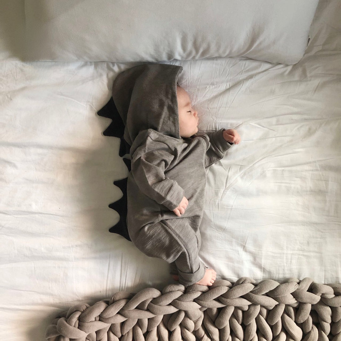 Dino Hooded Onesie for Babies | Curious Child Kids Clothing