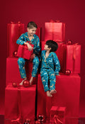 Festive Reindeers Kids Matching Pyjamas