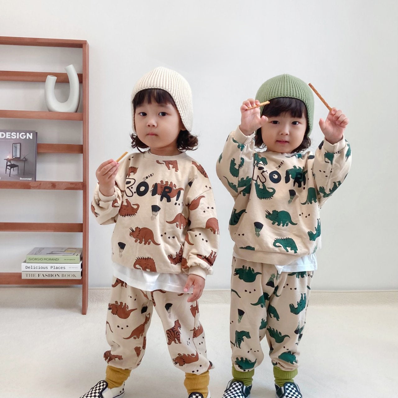 Explore Style with Curious Child's Dinosaur Tracksuit | Fun & Colorful Kids' Fashion