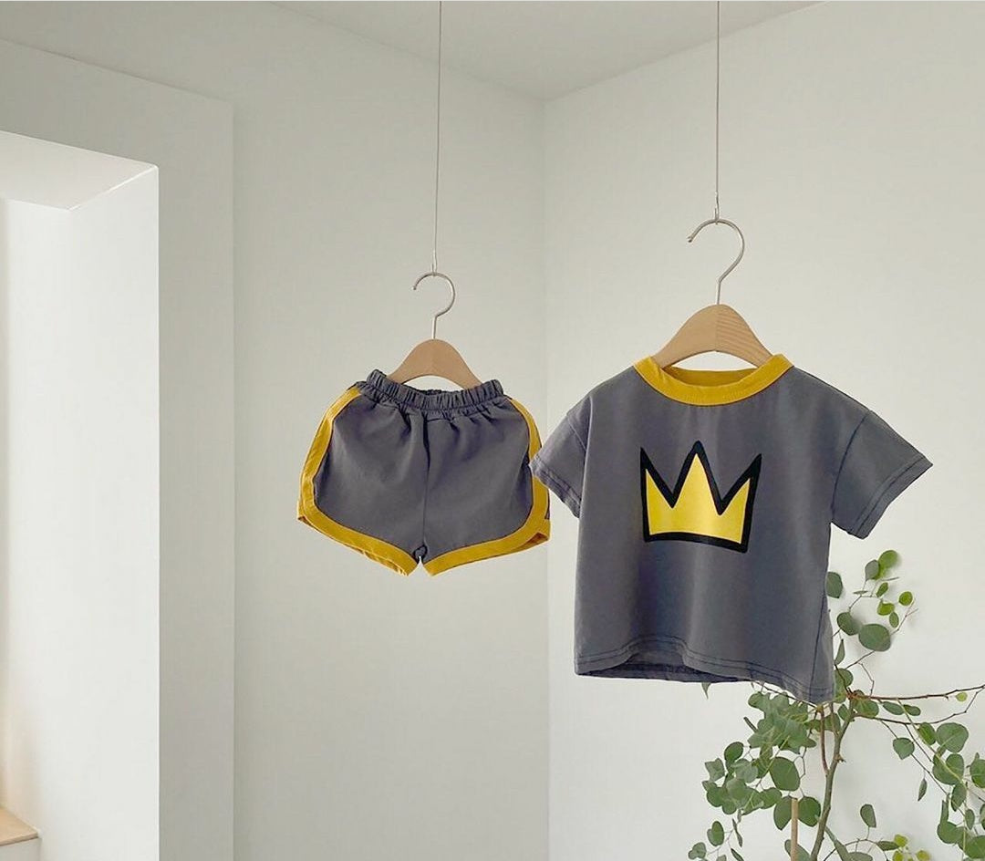 Royal Elegance with Our Crown 2 Piece Set for Little Kings and Queens