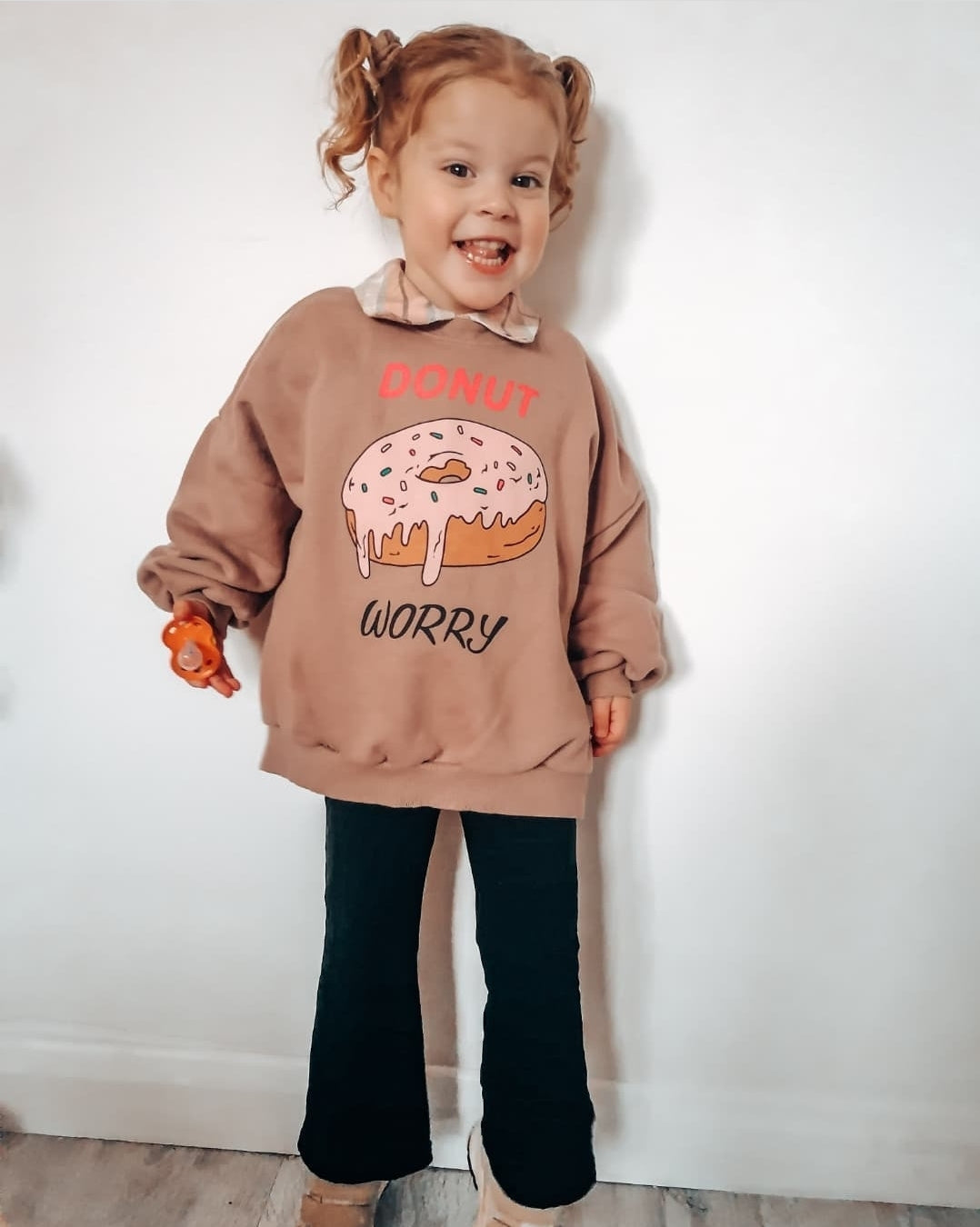 Donut Worry Kids Jumper Fun Colorful Design