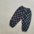 Trendy Checkered Fleece Trousers for Kids